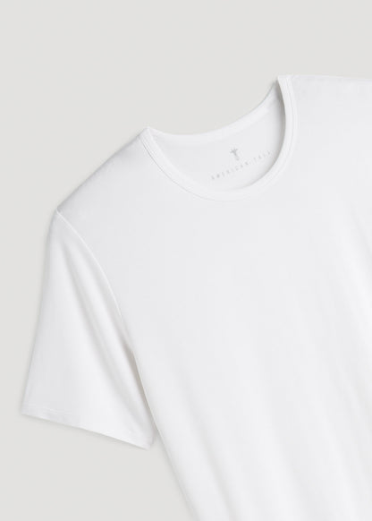 2 Pack Luxe Modal Crewneck Undershirt in White