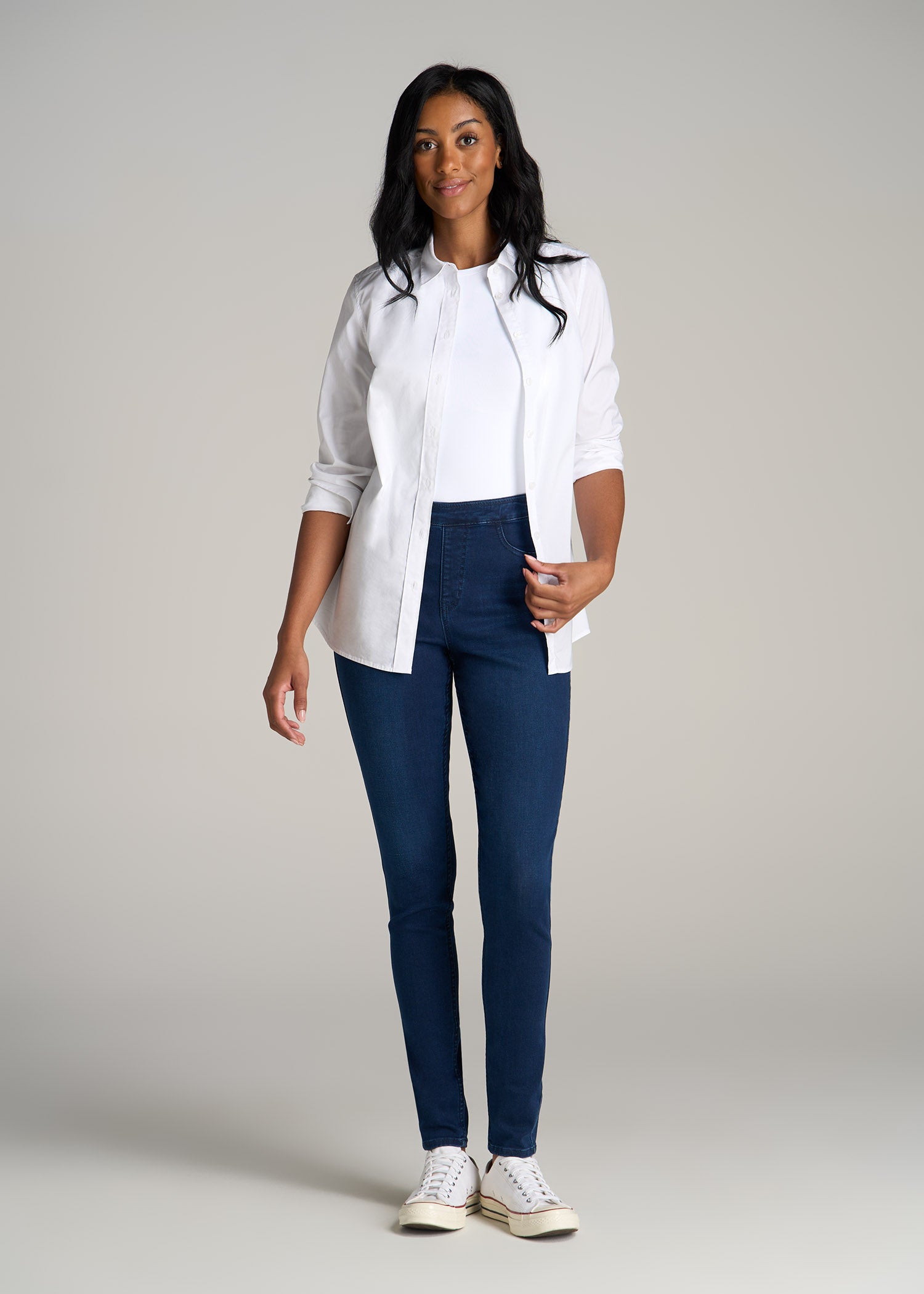 Jeggings for Tall Women in Twilight Blue