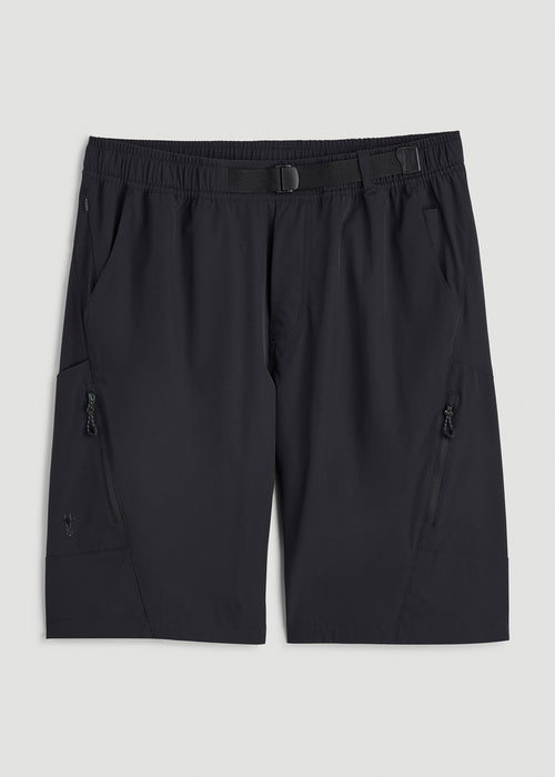 10 Pocket Hiking Short for Tall Men in Black
