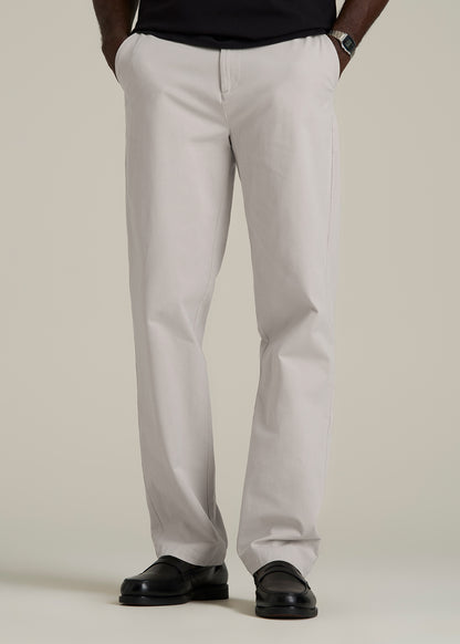 4 Way Stretch Commuter RELAXED Chino Pants for Tall Men in Drywall Tan
