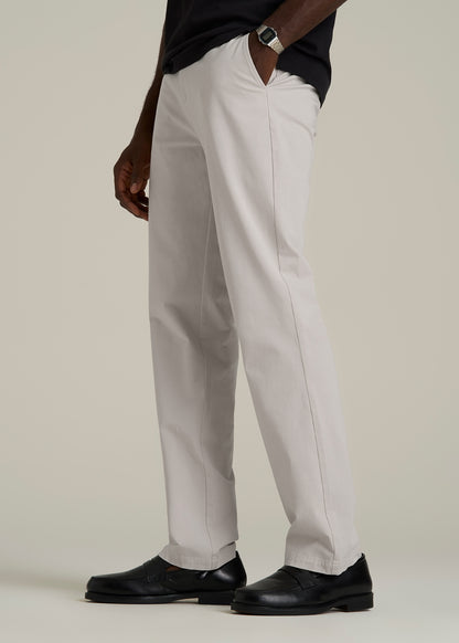 4 Way Stretch Commuter RELAXED Chino Pants for Tall Men in Drywall Tan