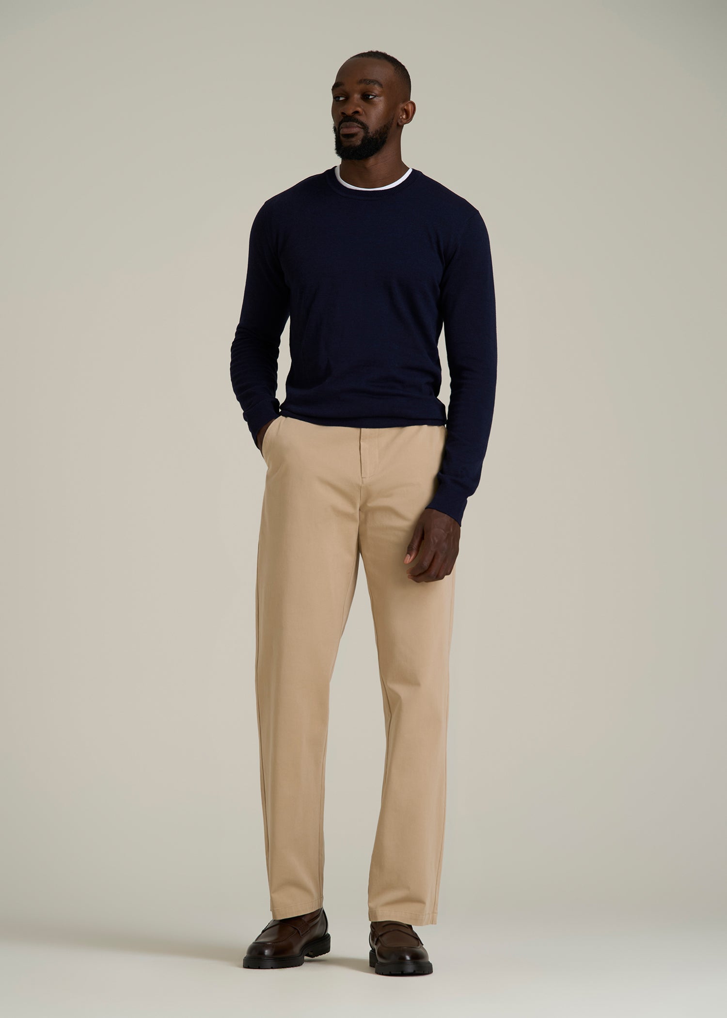 4 Way Stretch Commuter RELAXED Chino Pants for Tall Men in Hazelwood
