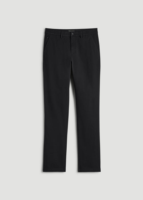4 Way Stretch Commuter TAPERED Chino Pants for Tall Men in Black