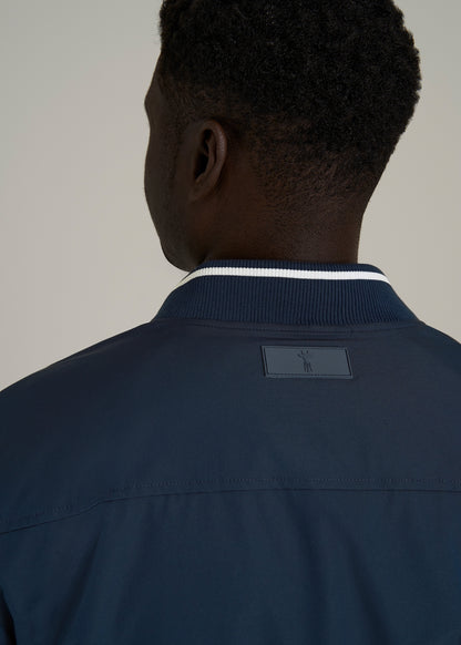 A.T. Bomber Jacket for Tall Men in Navy