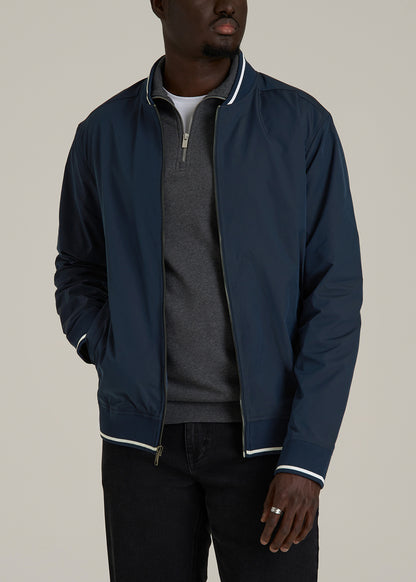 A.T. Bomber Jacket for Tall Men in Navy