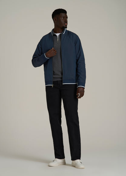 A.T. Bomber Jacket for Tall Men in Navy