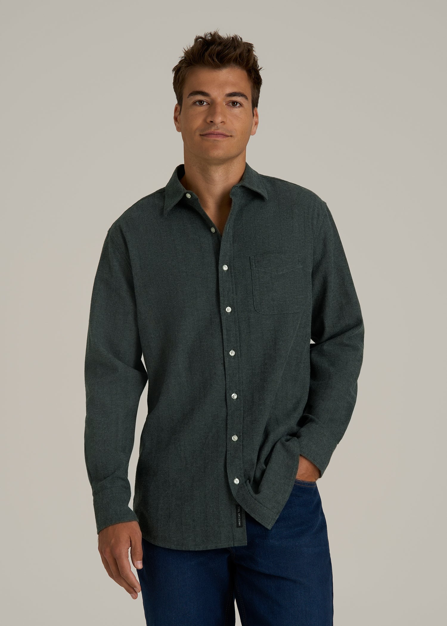 Nelson Flannel Shirt for Tall Men American Tall
