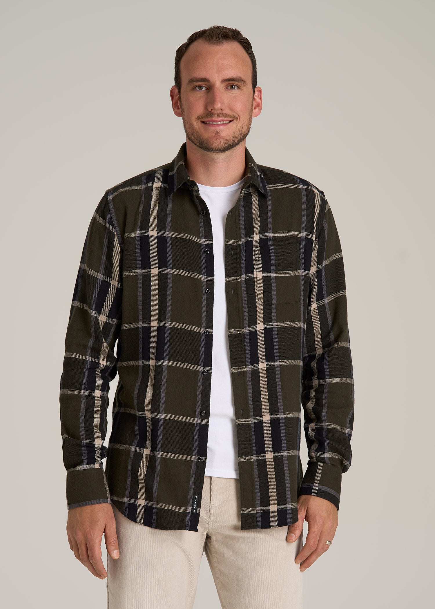 Nelson Flannel Shirt for Tall Men American Tall