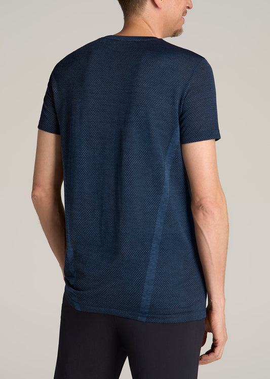 A.T. Performance MODERN-FIT Engineered Athletic Tall Tee in Navy Mix