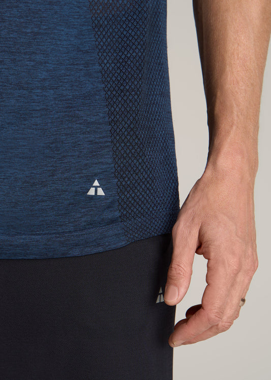 A.T. Performance MODERN-FIT Engineered Athletic Tall Tee in Navy Mix