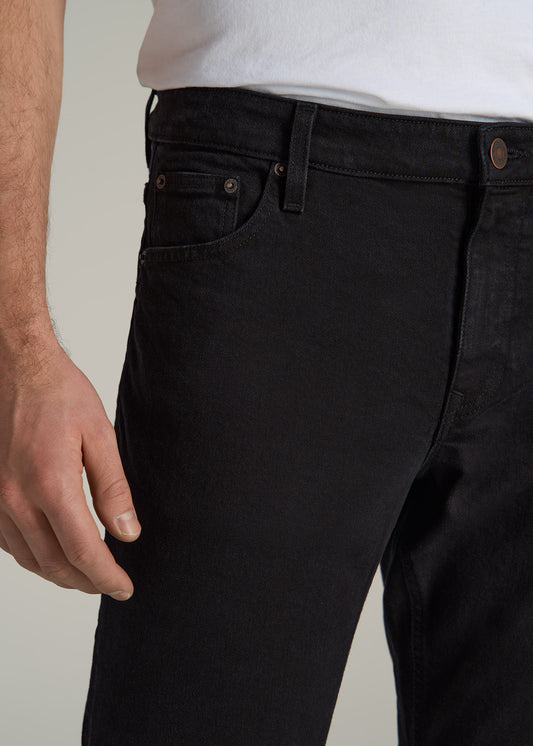 Americana Collection Carman Tapered Fit Jeans For Tall Men in Lark Black