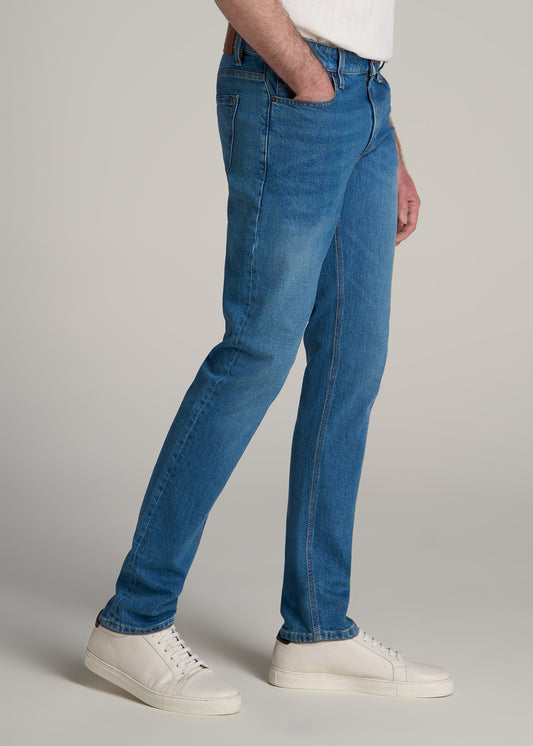 Americana Collection Carman Tapered Fit Jeans For Tall Men in Sail Blue