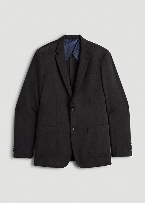 Core Blazer for Tall Men in Black Silver Mix