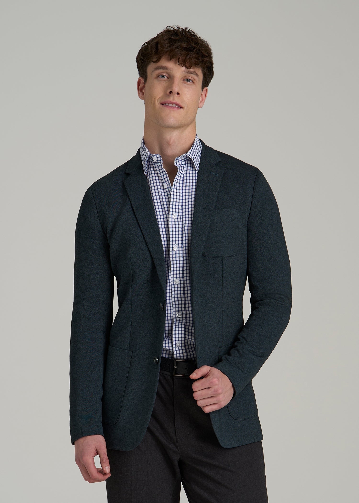 Core Blazer for Tall Men in Blue Steel