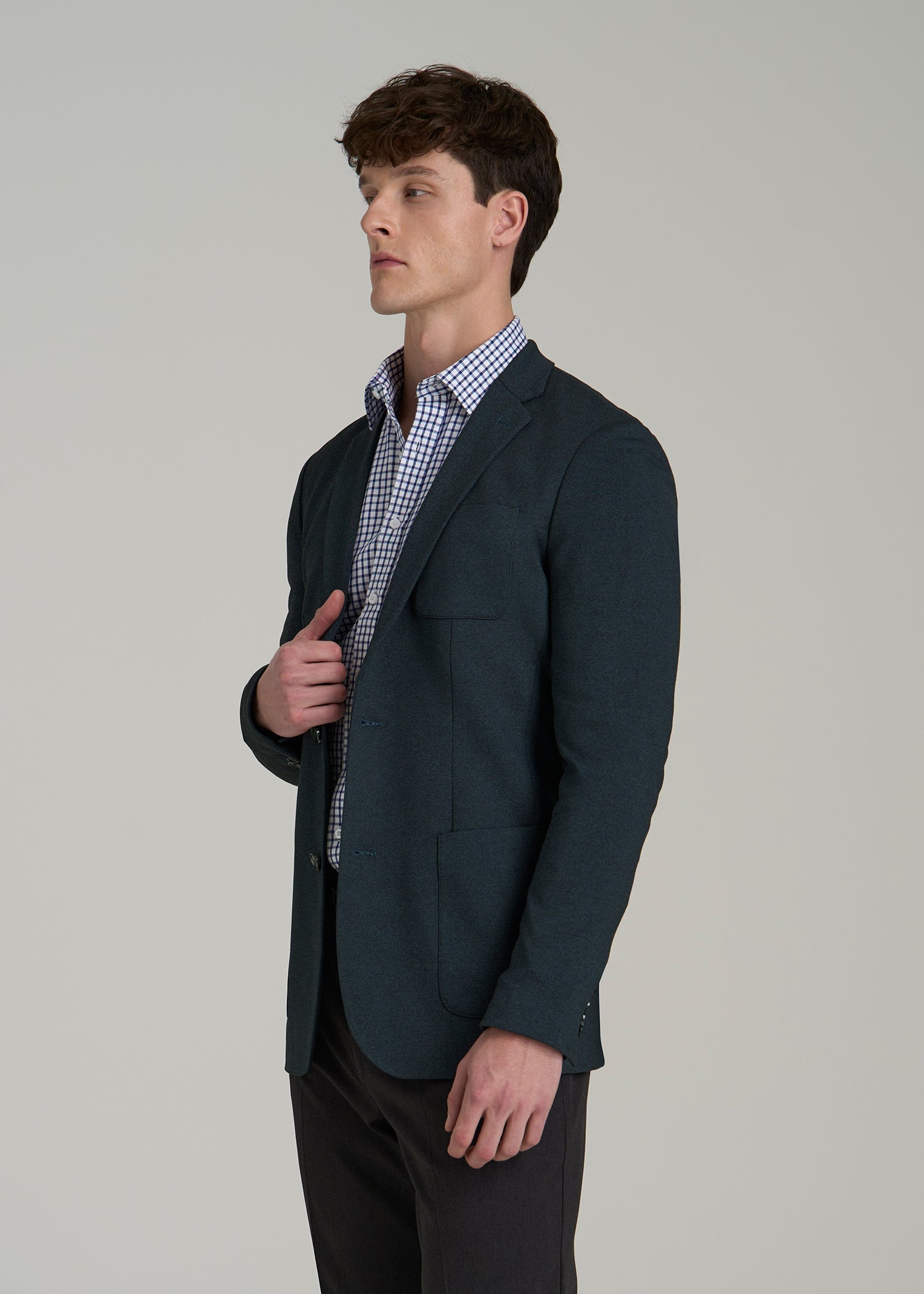 Core Blazer for Tall Men in Blue Steel