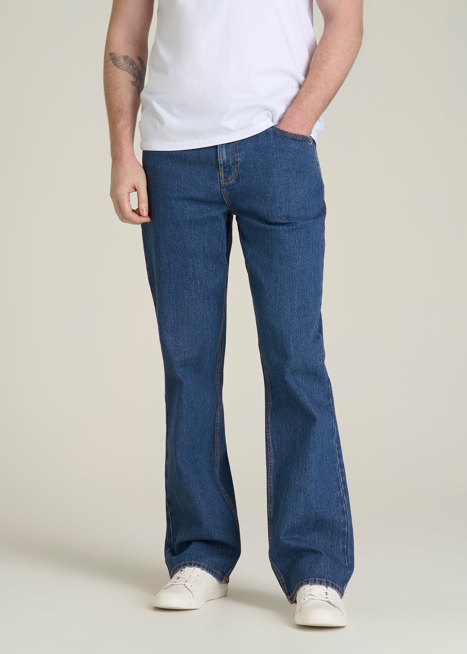 Bootcut Jeans for Tall Men in New Colorado Blue