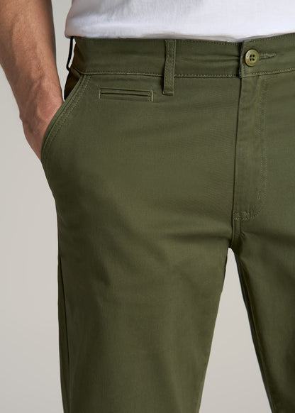 Carman TAPERED Chinos for Tall Men in Bright Olive