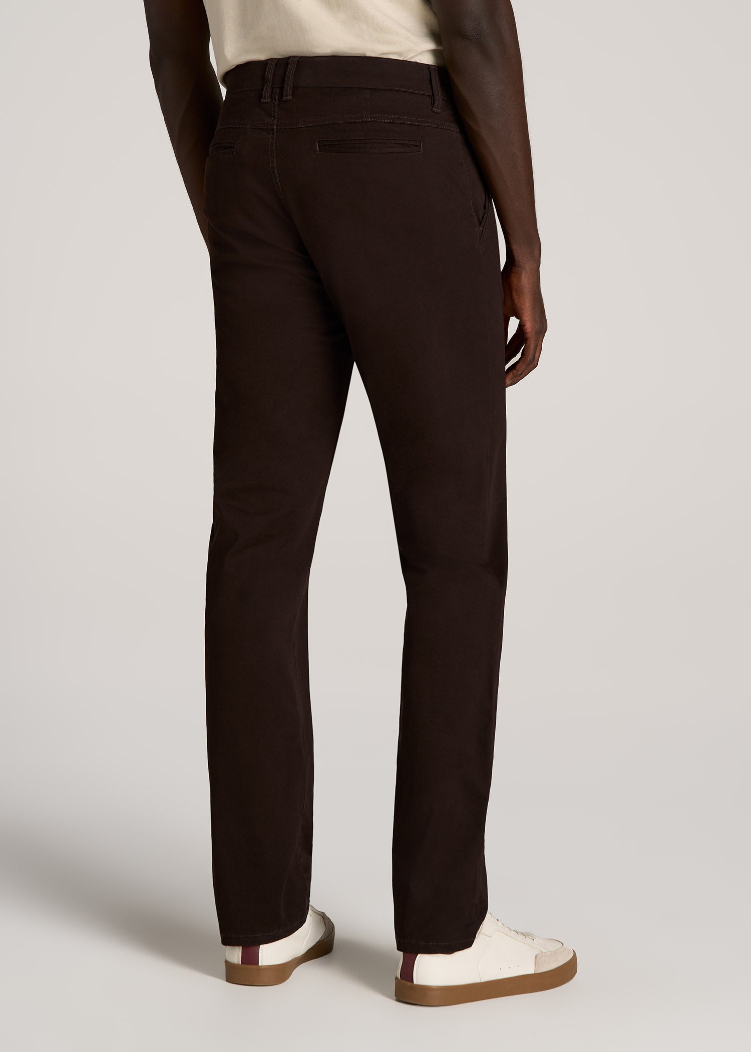 Carman TAPERED Chinos for Tall Men in Chocolate