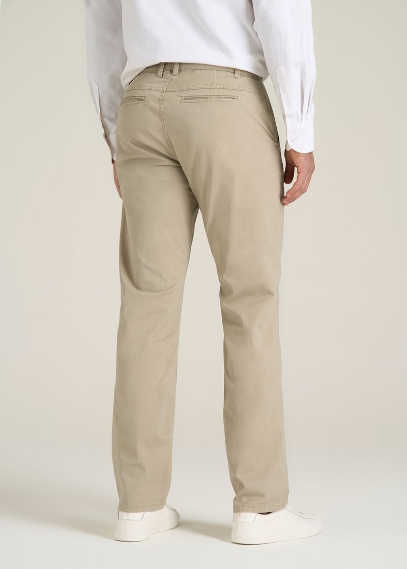 Carman TAPERED Chinos for Tall Men in Desert Khaki