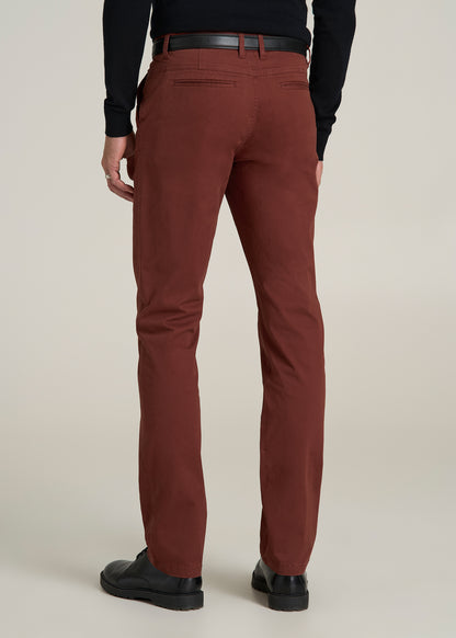 Carman TAPERED Chinos for Tall Men in Intense Rust