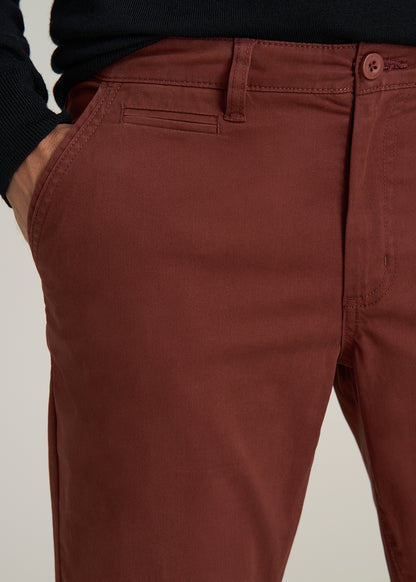 Carman TAPERED Chinos for Tall Men in Intense Rust