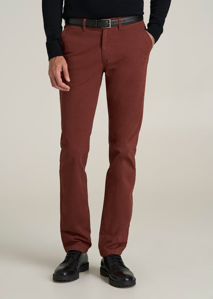 Carman TAPERED Chinos for Tall Men in Intense Rust