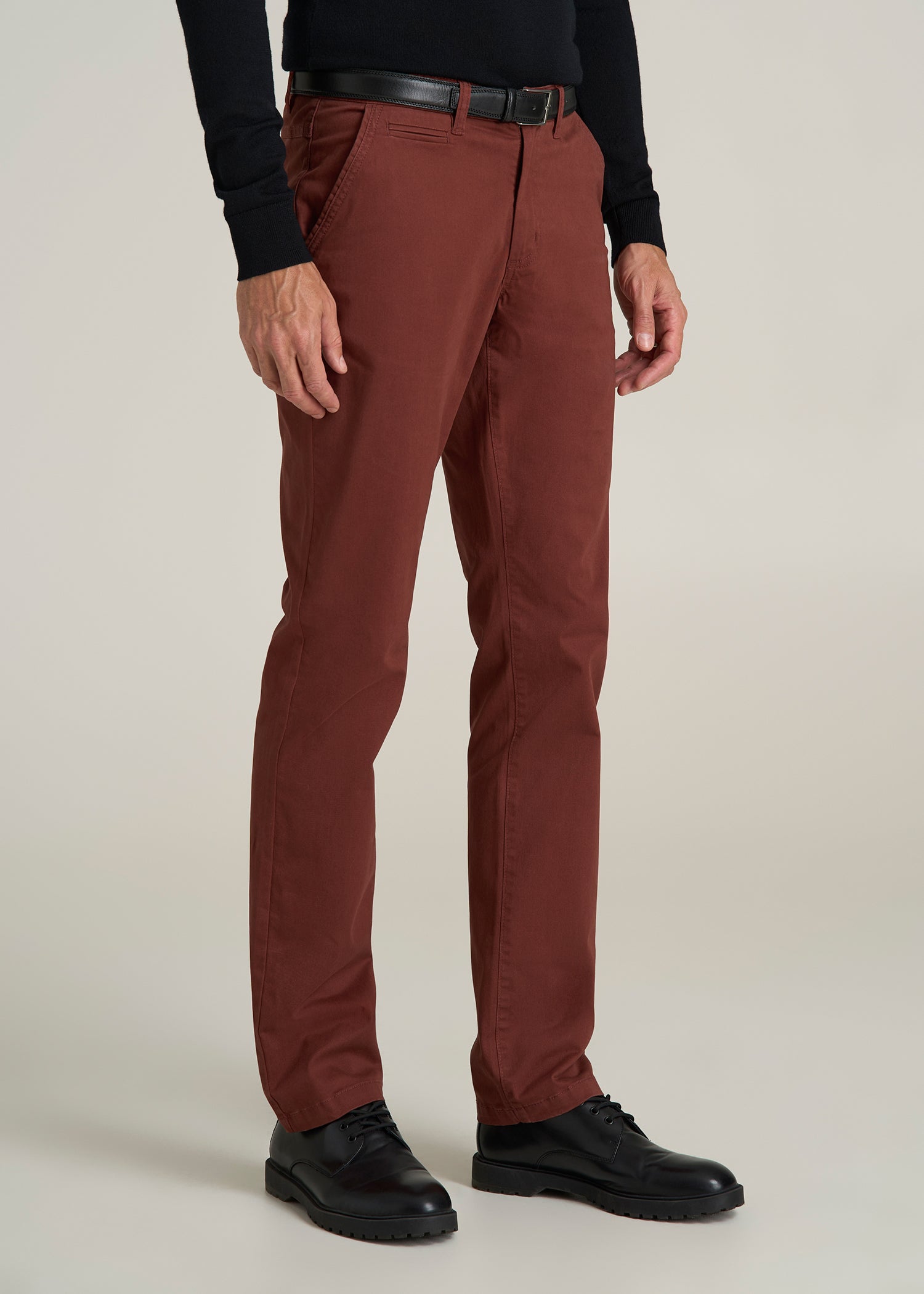 Carman TAPERED Chinos for Tall Men in Intense Rust