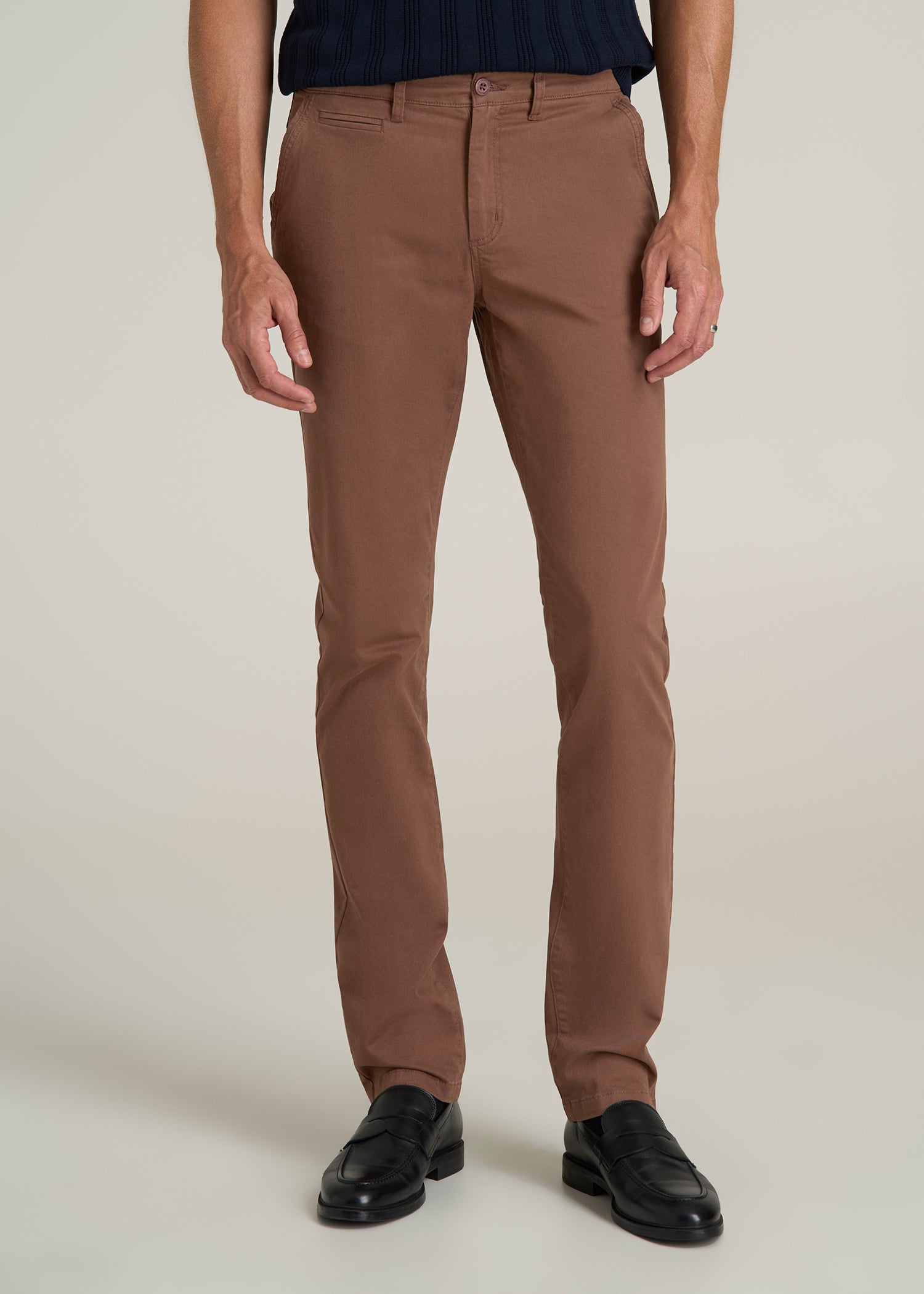 Carman TAPERED Chinos for Tall Men in Otter Brown