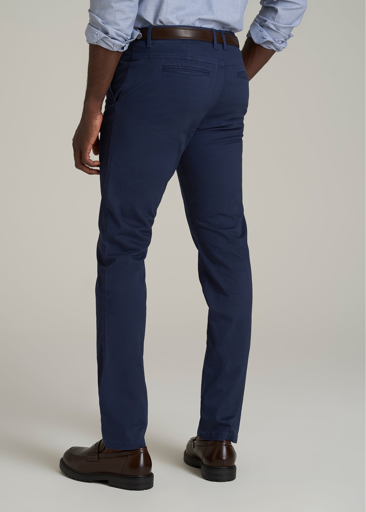 Carman TAPERED Chinos for Tall Men in Regal Blue