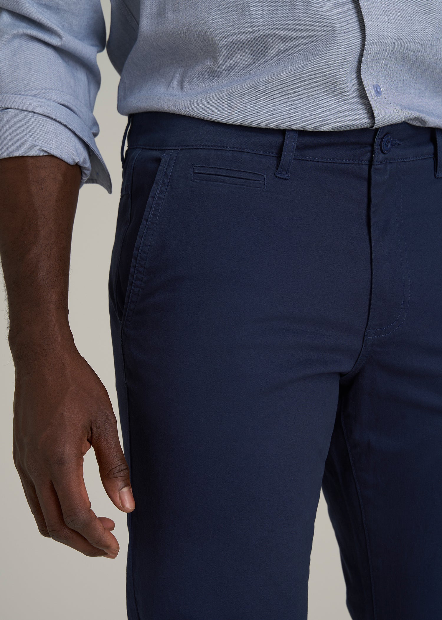 Carman TAPERED Chinos for Tall Men in Regal Blue