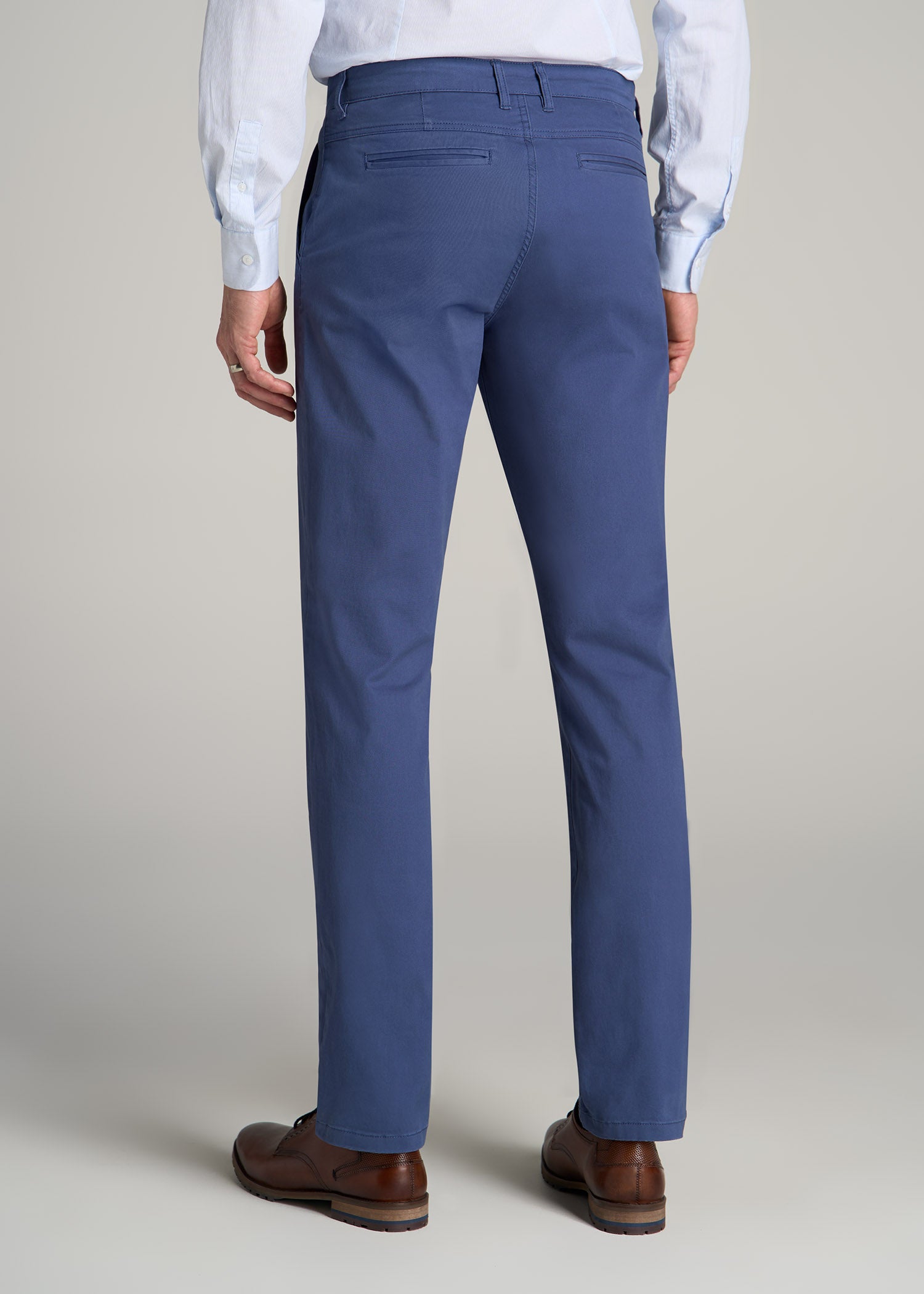 Carman TAPERED Chinos for Tall Men in Steel Blue