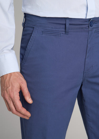 Carman TAPERED Chinos for Tall Men in Steel Blue