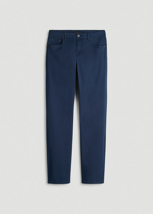 Carman TAPERED Fit Five Pocket Pants for Tall Men in Marine Navy