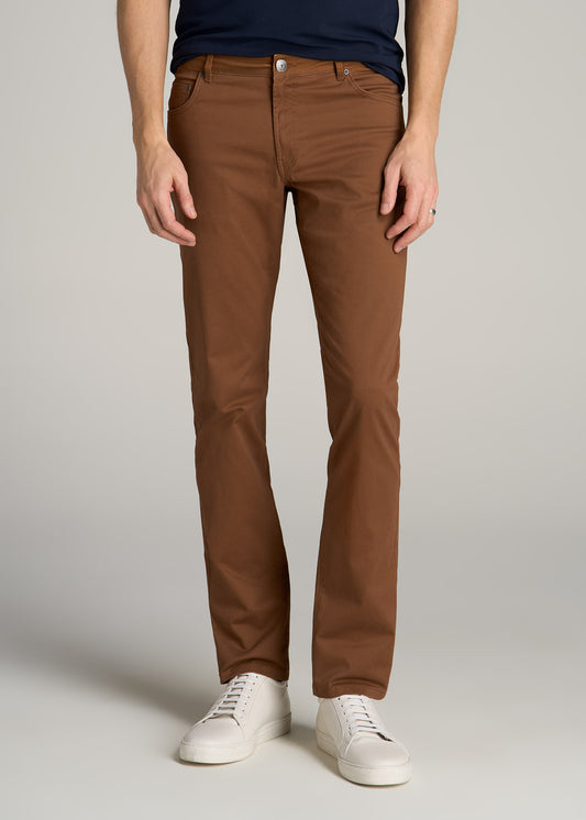 Carman TAPERED Fit Five Pocket Pants for Tall Men in Nutshell