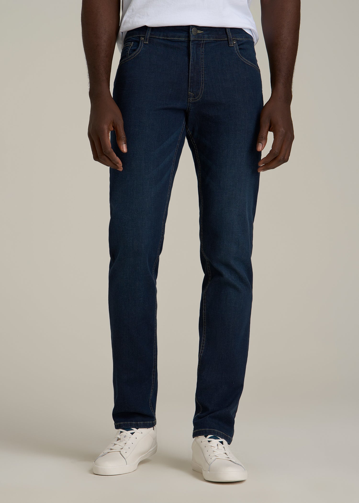 Carman Tapered Jeans For Tall Men Blue-Steel American Tall