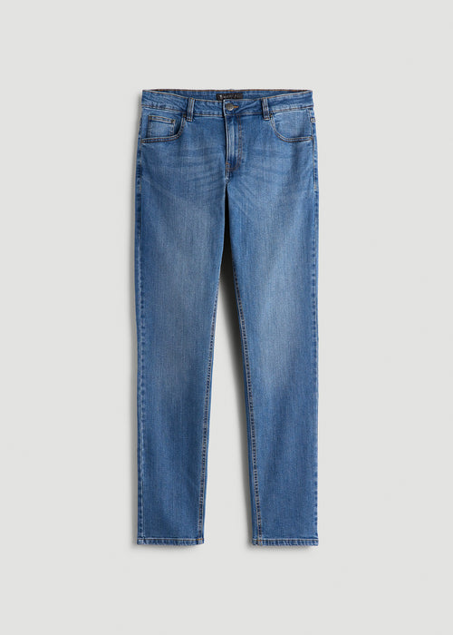 Carman TAPERED Jeans for Tall Men in Classic Mid Blue