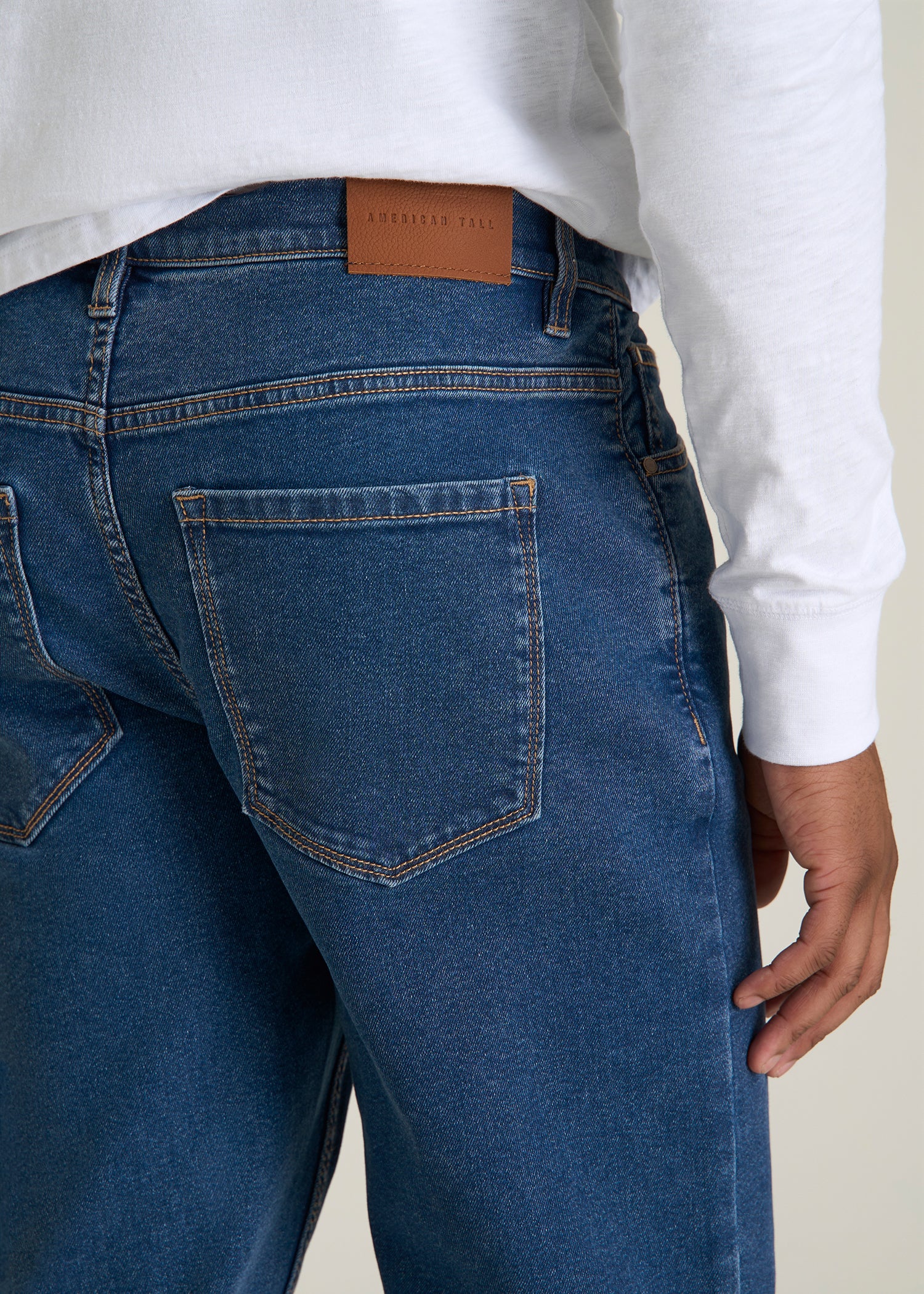 Carman TAPERED Jeans for Tall Men in New Colorado Blue