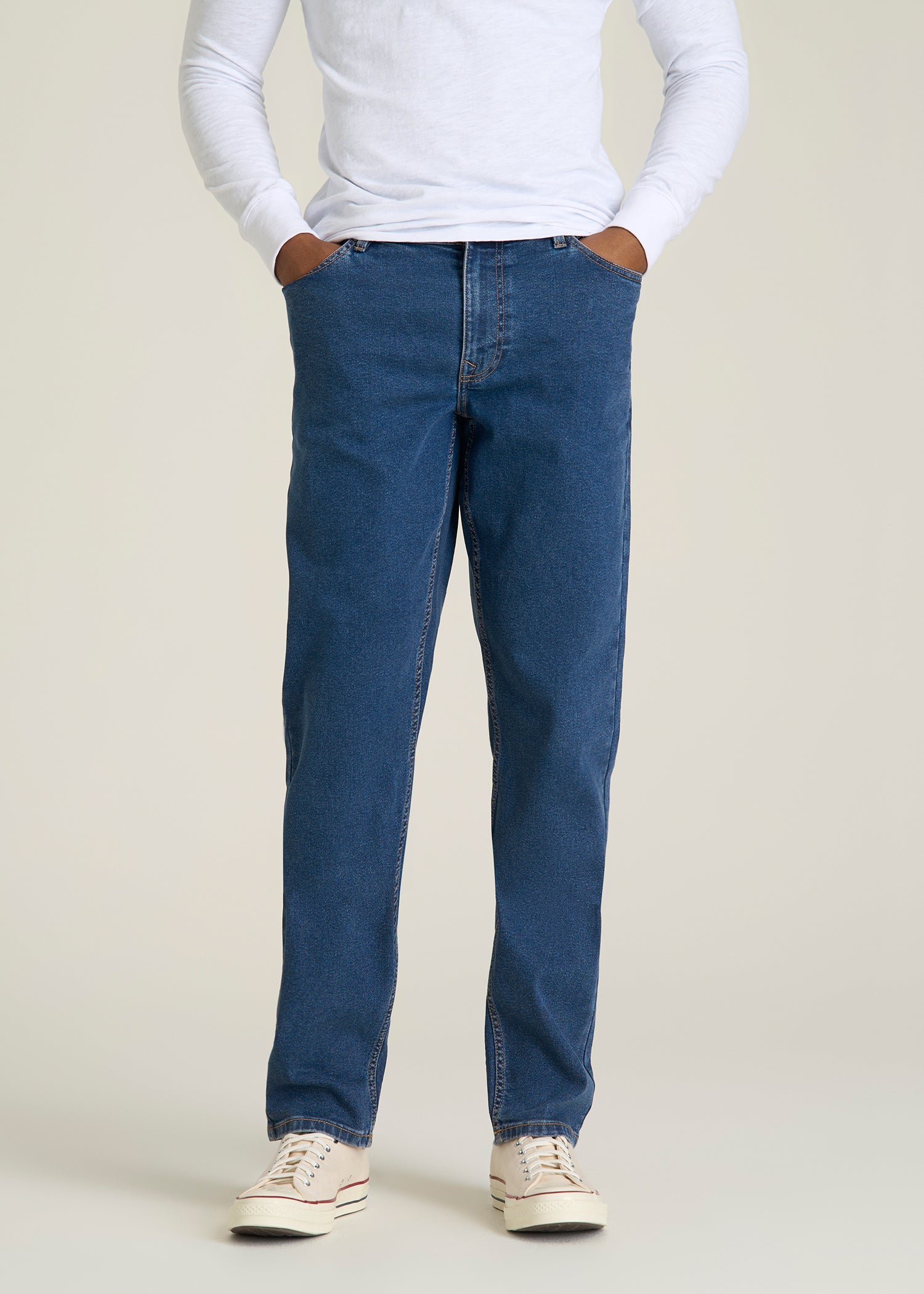 Carman TAPERED Jeans for Tall Men in New Colorado Blue