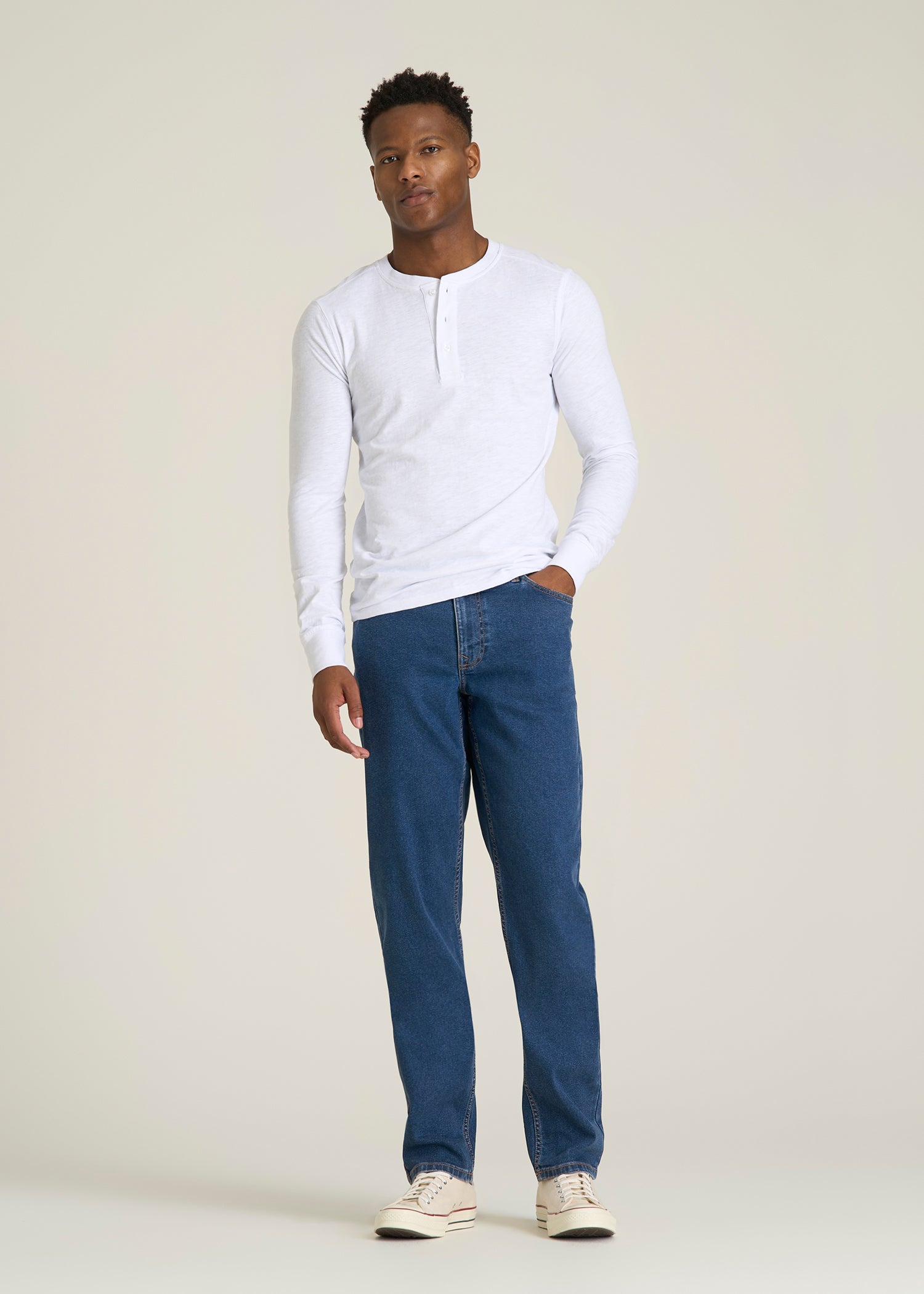 Carman TAPERED Jeans for Tall Men in New Colorado Blue
