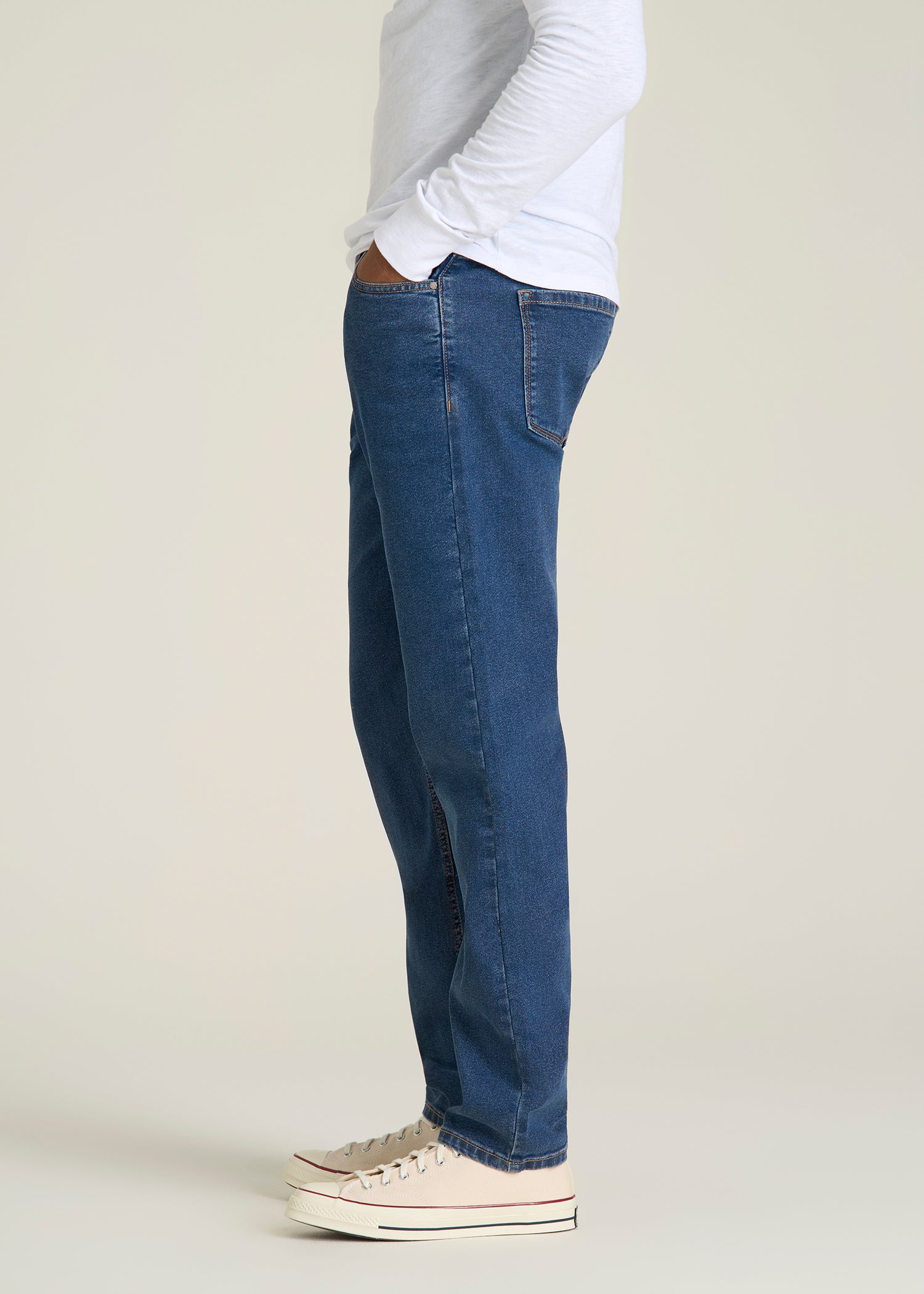 Carman TAPERED Jeans for Tall Men in New Colorado Blue