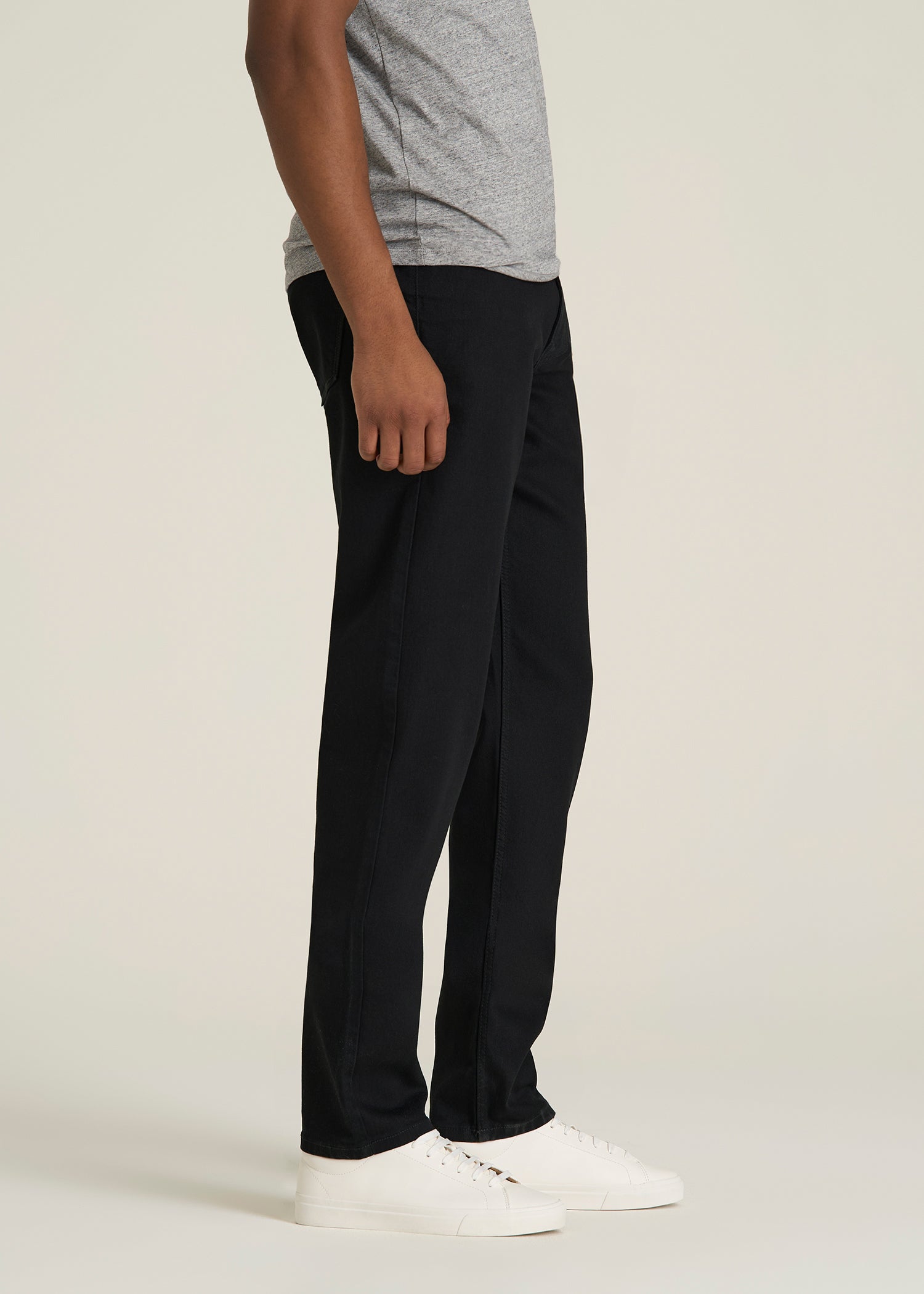 Carman TAPERED Jeans for Tall Men in Optimum Black