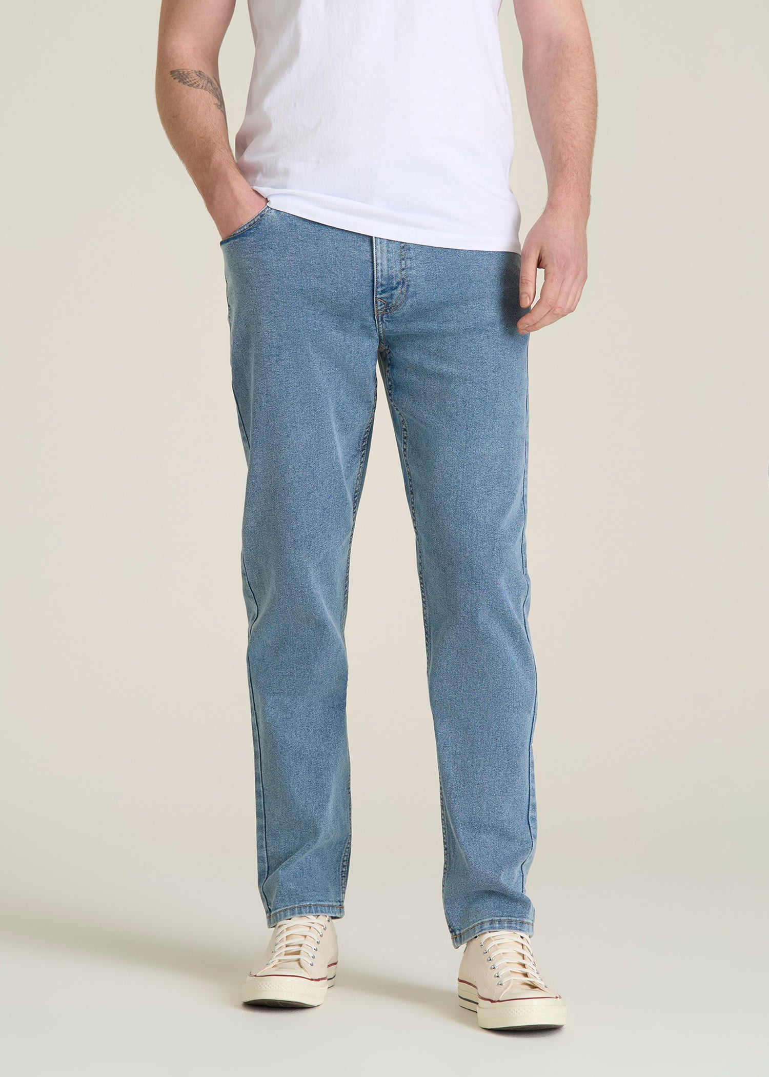 Carman TAPERED Jeans for Tall Men in Perfect Blue