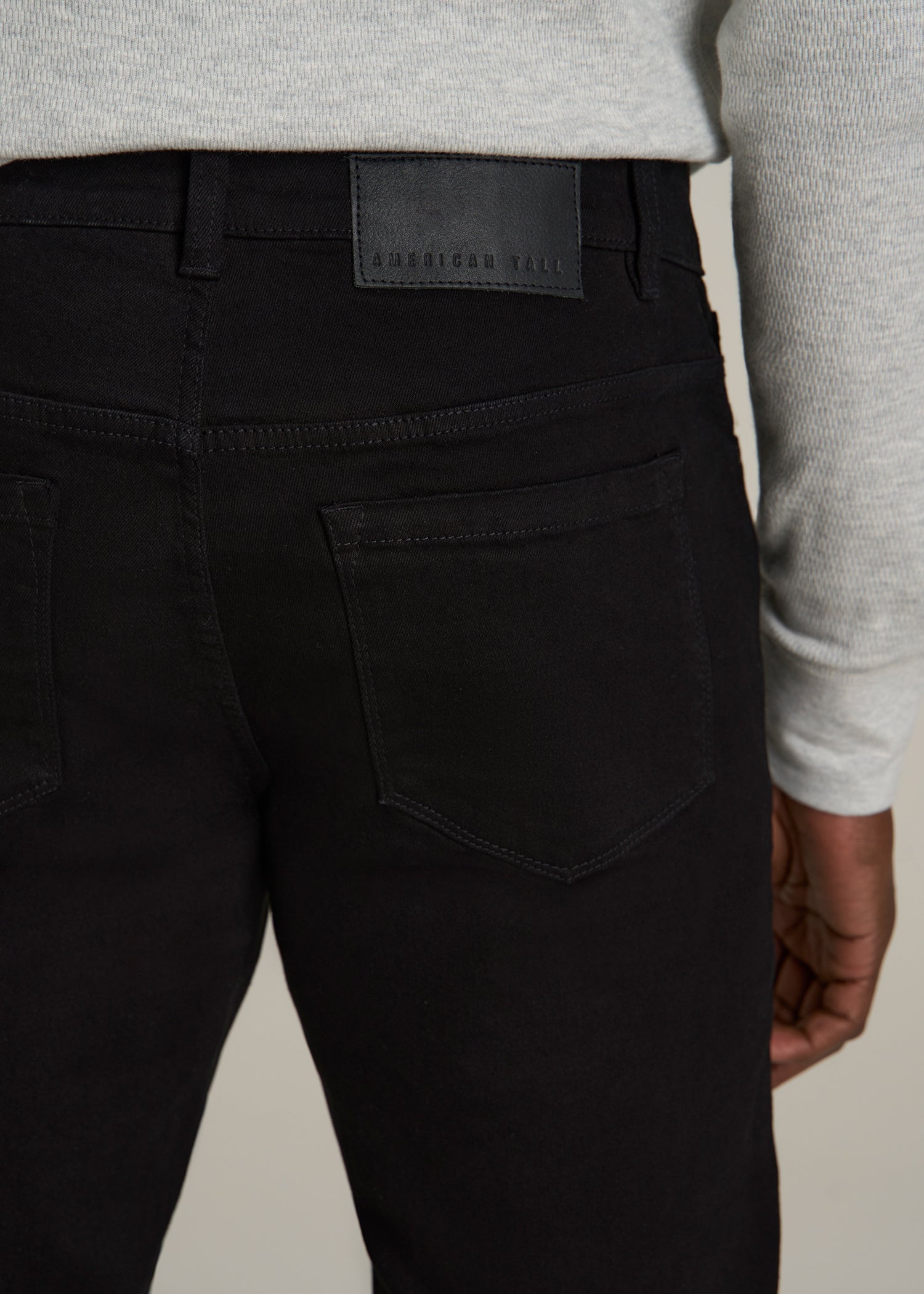 Carman TAPERED Jeans for Tall Men in True Black