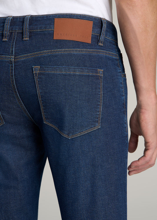 Carman TAPERED Fleeced Jeans for Tall Men in Colorado Blue Wash