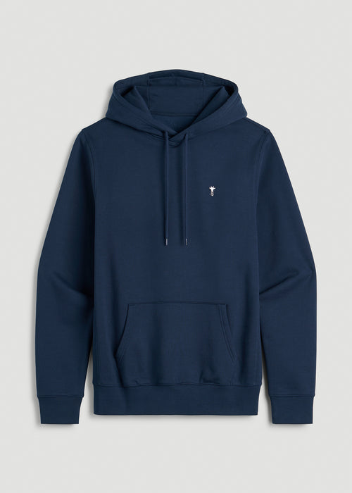 Core Motion Fleece Popover Hoodie for Tall Men in Navy Blue