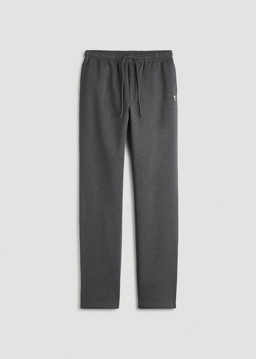 Core Motion Fleece Straight Leg Sweatpants for Tall Men in Charcoal Mix
