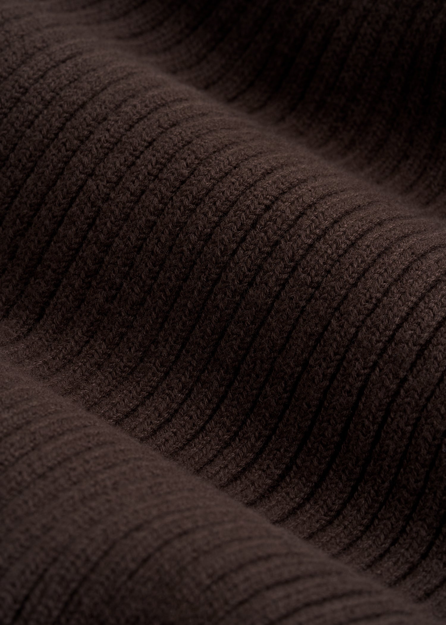 Cotton Beanie in Espresso