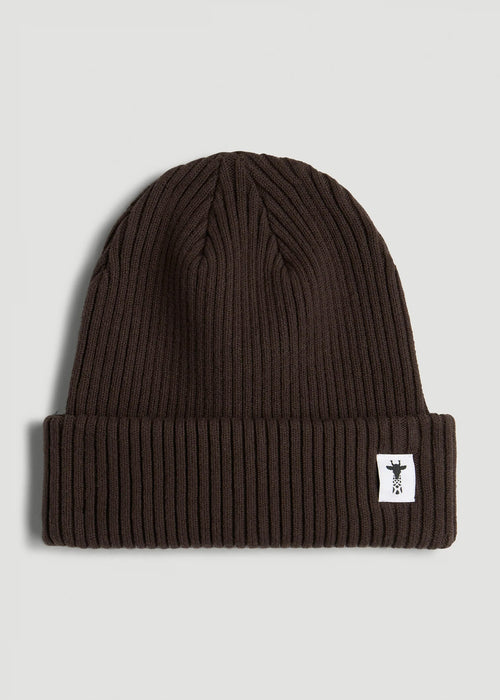 Cotton Beanie in Espresso