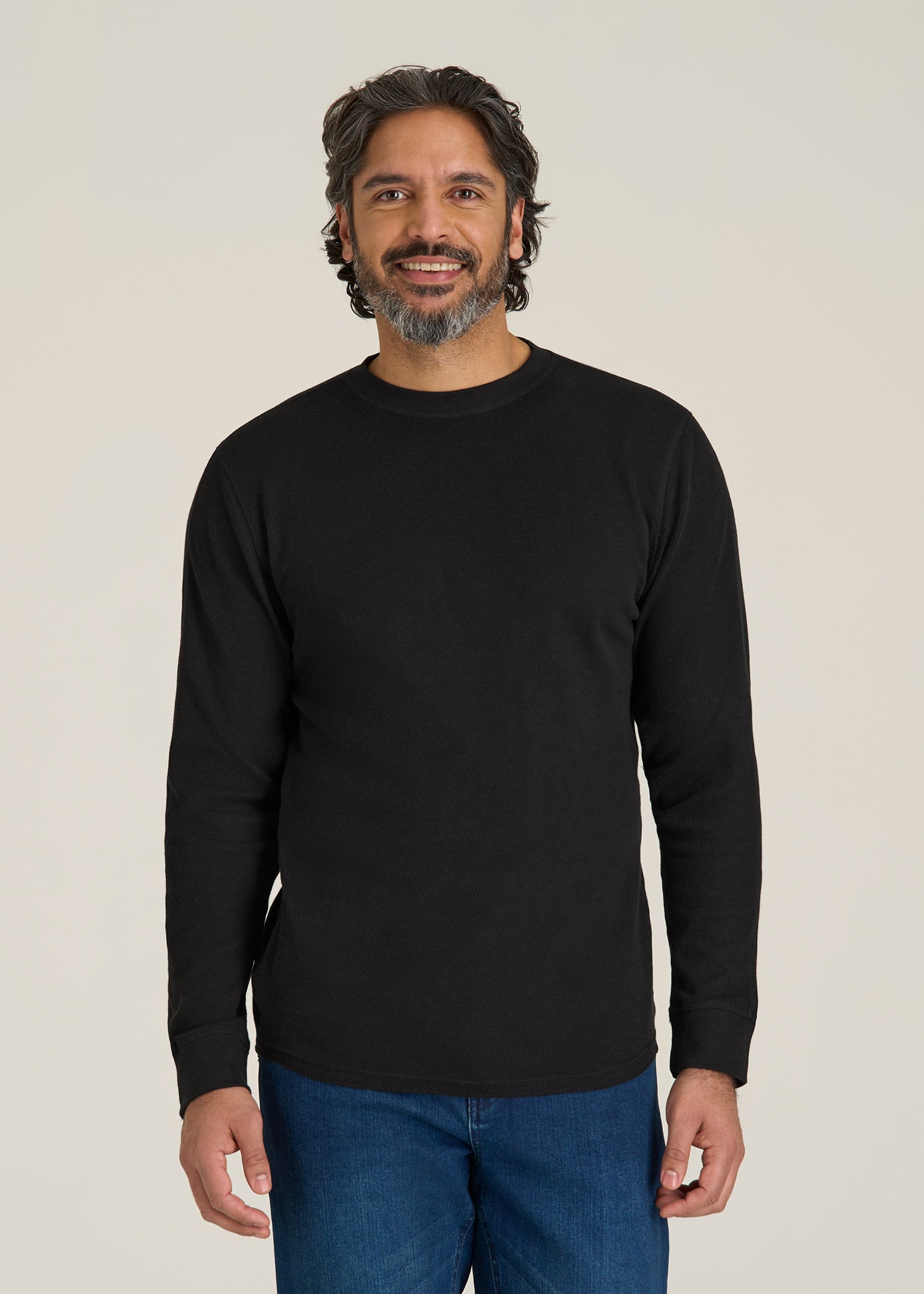 Double Honeycomb Thermal Crewneck Extra-Long Top | American Tall