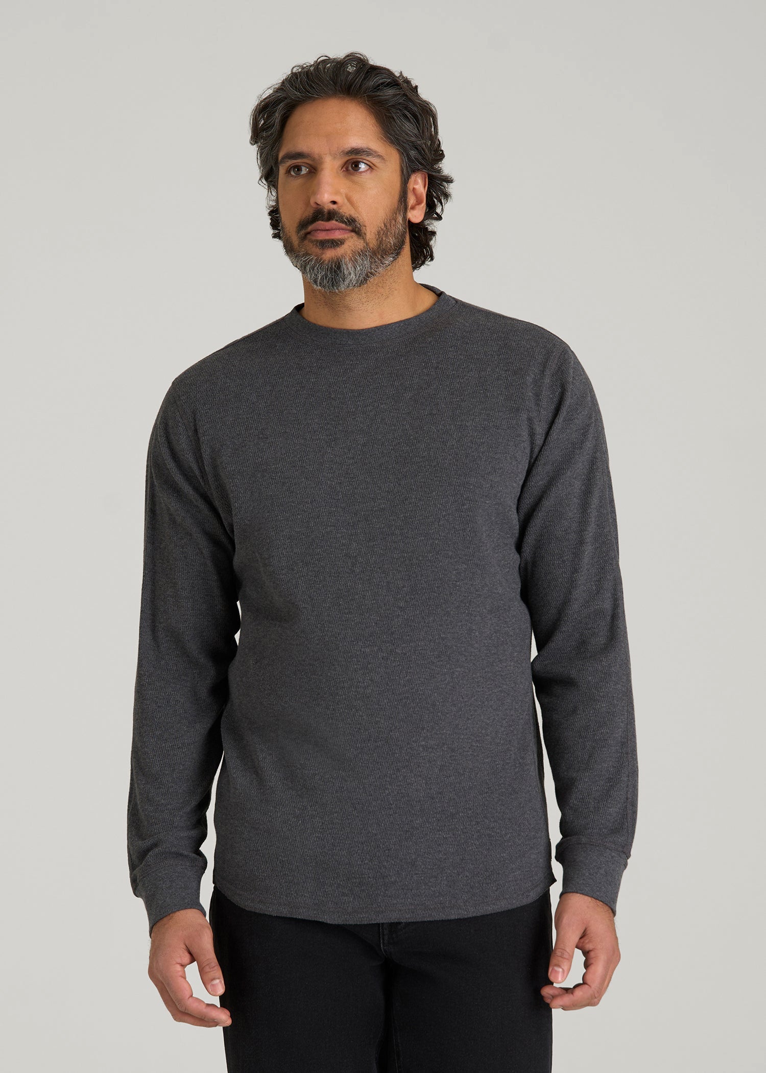 Double Honeycomb Thermal Crewneck Extra-Long Top | American Tall